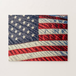 Die amerikanische Flagge Puzzle