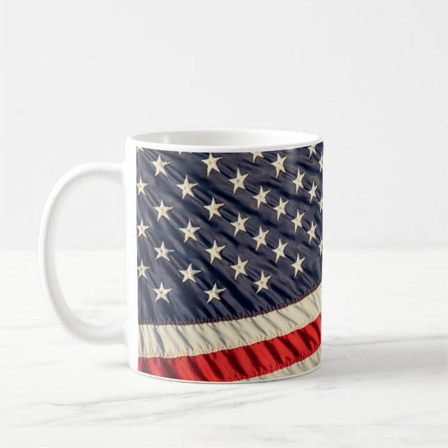 Die amerikanische Flagge Tasse (Links)