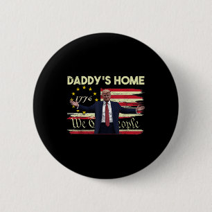 Die amerikanische Flagge Trump trotzt Zuhause We T Button