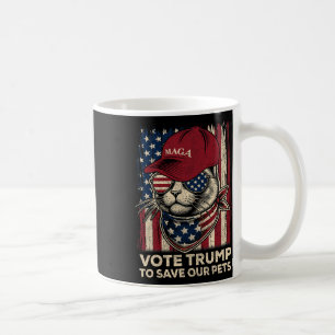 Die amerikanische Flagge wählt Trump, um unsere Ha Kaffeetasse