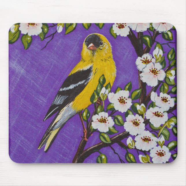 Die amerikanische Goldfinch Mousepad (Vorne)
