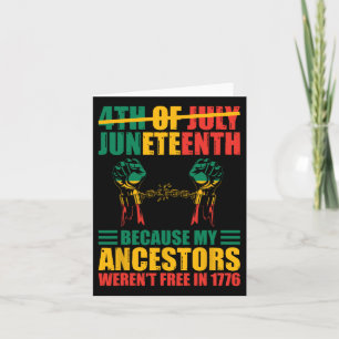 Die amerikanische Juneteenta in Afrika ist mein Un Karte