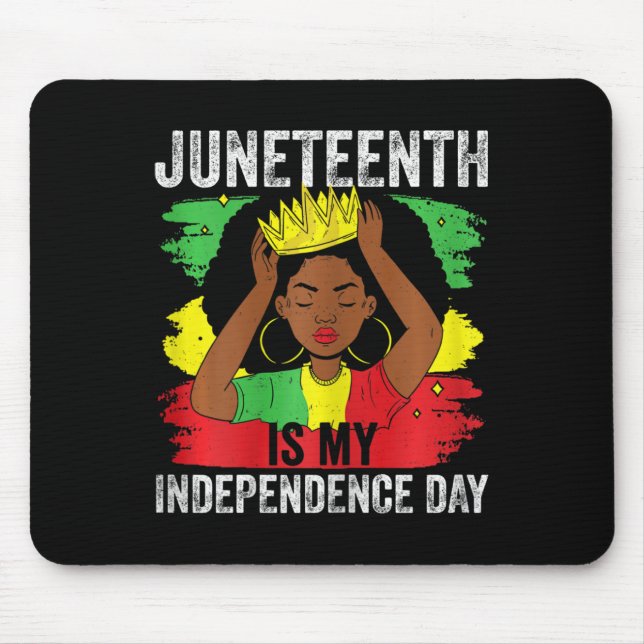 Die amerikanische Juneteenta in Afrika ist mein Un Mousepad (Vorne)
