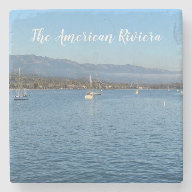Die amerikanische Riviera Steinuntersetzer (Vorderseite)