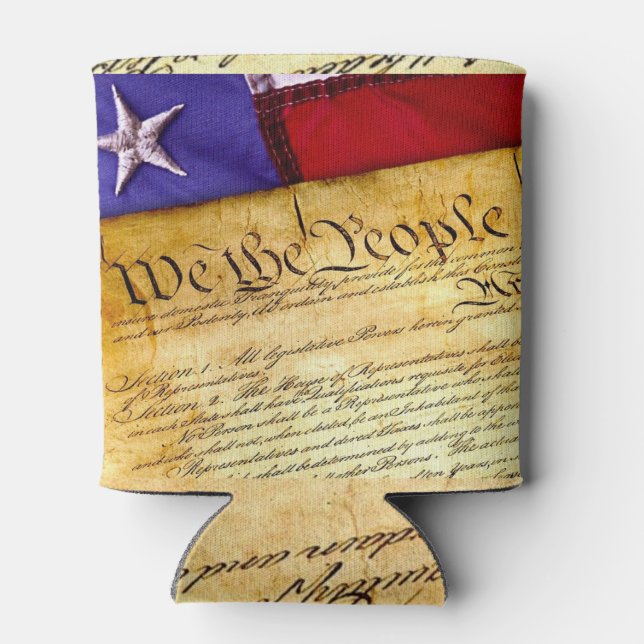 Die amerikanische Verfassung Dosenkühler (Rückseite)