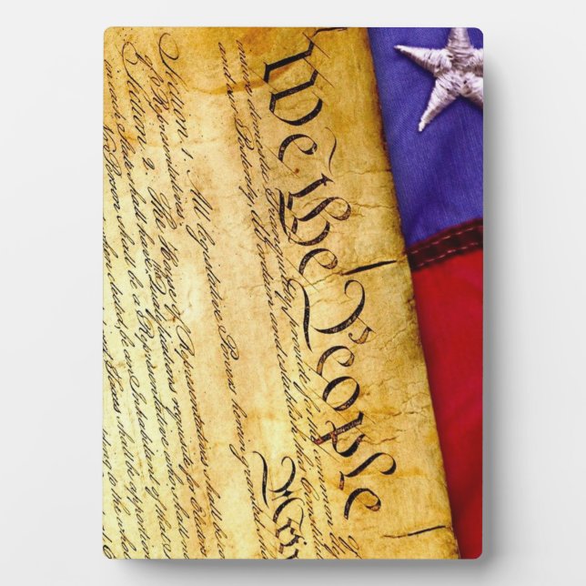 Die amerikanische Verfassung Fotoplatte (Vorderseite)