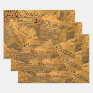 Die amerikanische Verfassung Geschenkpapier Set