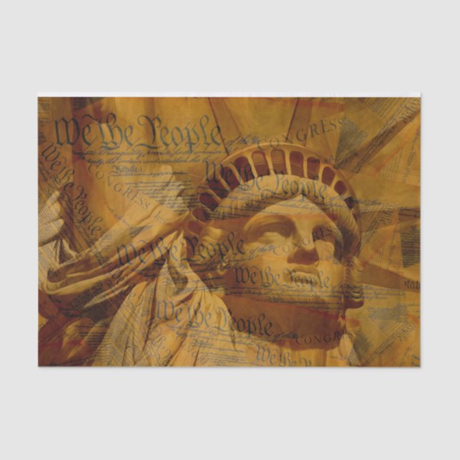 Die amerikanische Verfassung Seidenpapier (Vorderseite)