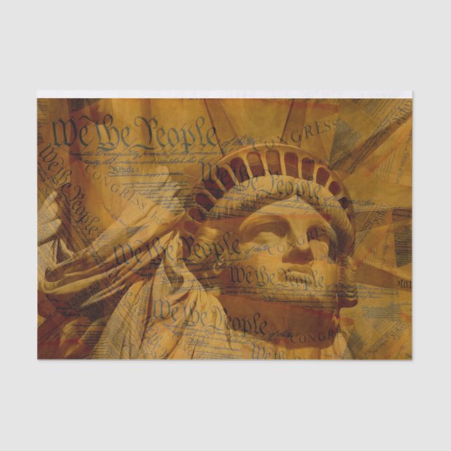 Die amerikanische Verfassung Seidenpapier (Vorderseite)