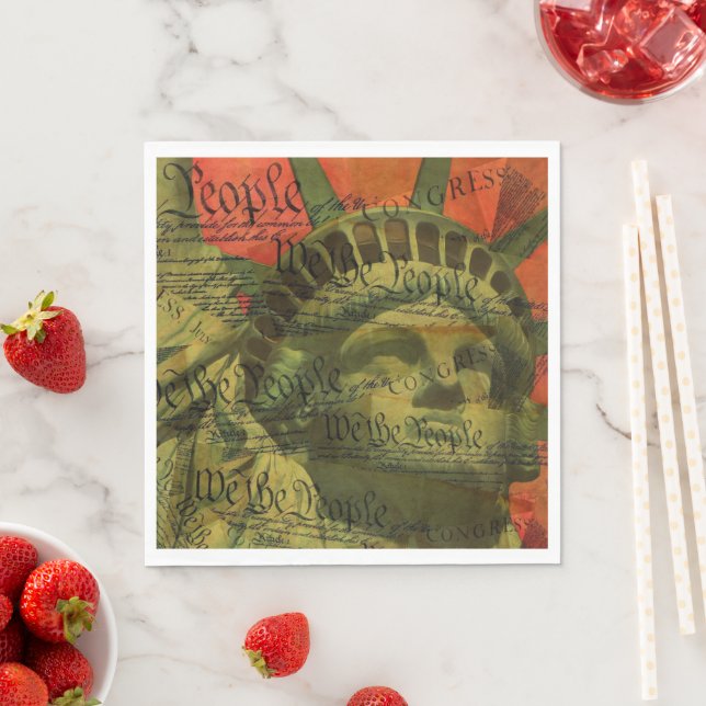 Die amerikanische Verfassung Serviette (Beispiel)