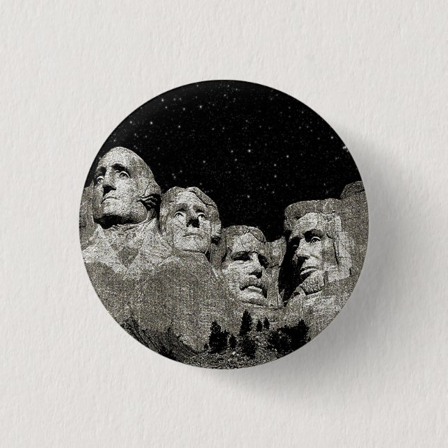 Die amerikanischen Präsidenten Mount Rushmore Button (Vorderseite)