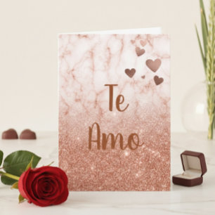 Die Amo Tarjeta Valentinstag Spanische Liebe Feiertagskarte