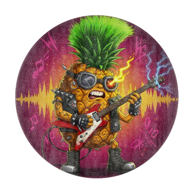 Die Ananas Schneidebrett (Vorderseite)