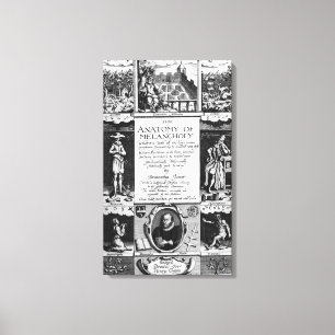 Die Anatomie der Melancholie Leinwanddruck