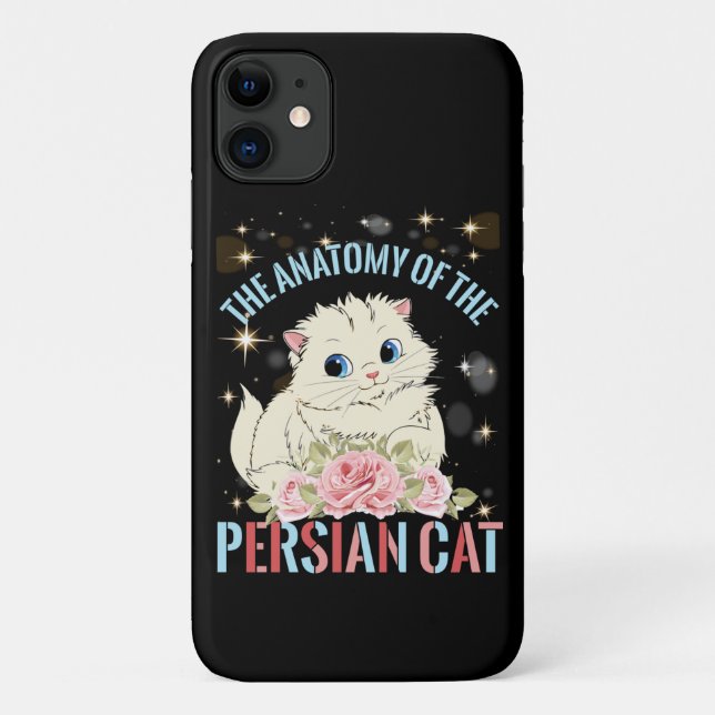 Die Anatomie der persischen Katze Case-Mate iPhone Hülle (Rückseite)
