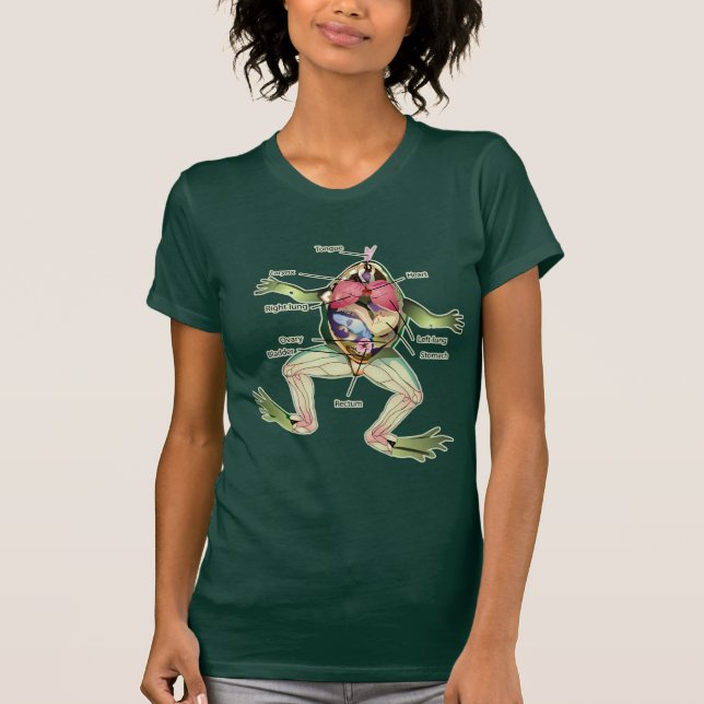 Die Anatomie des Frosches T-Shirt (Vorderseite)