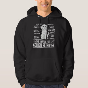 Die Anatomie eines Golden Retriever Funny Dog Hoodie