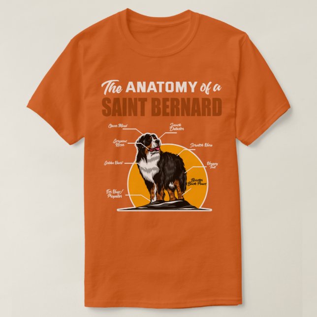 Die Anatomie eines Heiligen Bernard T-Shirt (Design vorne)