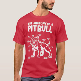 Die Anatomie eines Pitbull Hundes Lover, der lusti T-Shirt