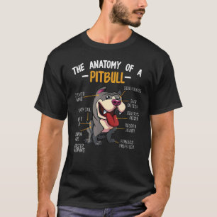 Die Anatomie eines Pitbull Teethe Unglaublich witz T-Shirt