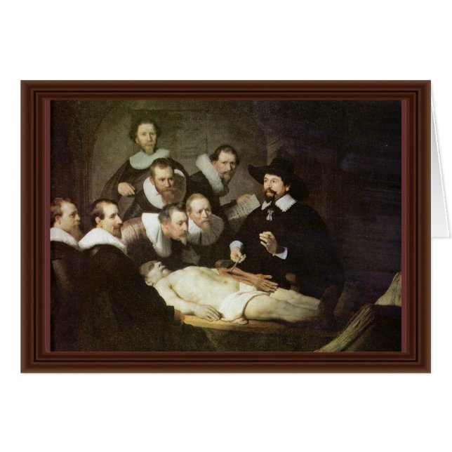 Die Anatomie-Lektion von Dr. Nicolaes Tulp. (Vorderseite (Horizontal))