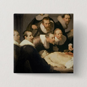 Die Anatomie-Lektion von Dr. Nicolaes Tulp, 1632 Button