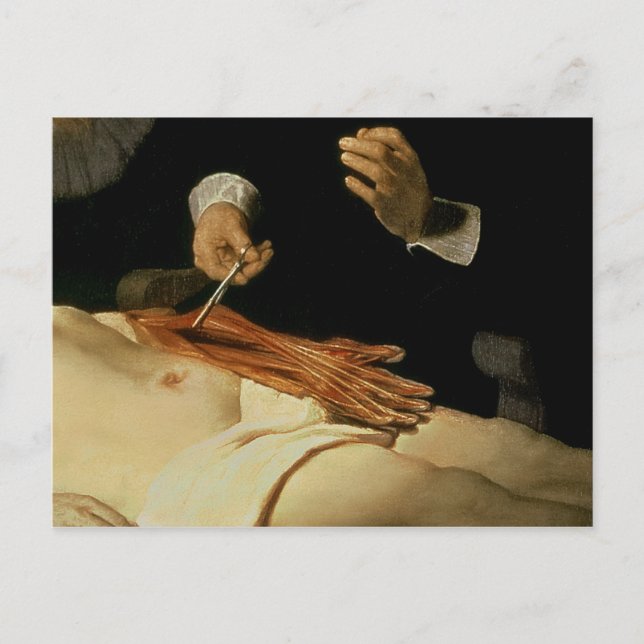Die Anatomie Lektion von Dr. Nicolaes Tulp, 1632 Postkarte (Vorderseite)