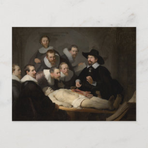 Die Anatomie-Lektion von Dr. Tulp von Rembrandt Po Postkarte