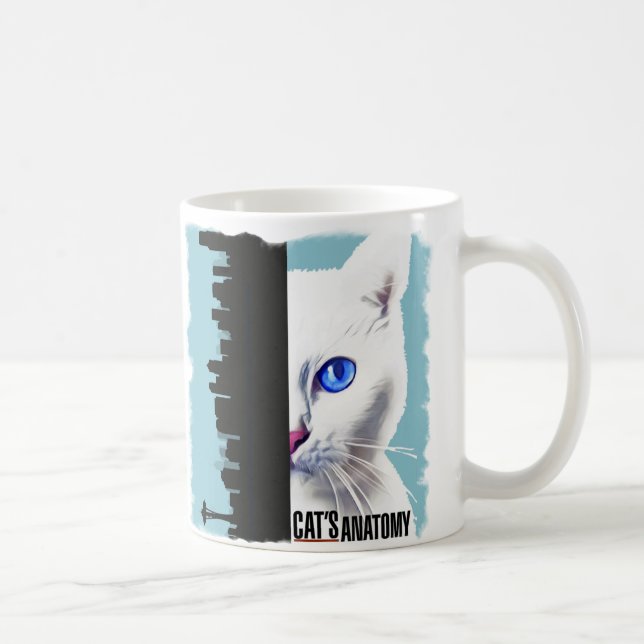 Die Anatomie-Tassen der Katze Kaffeetasse (Rechts)