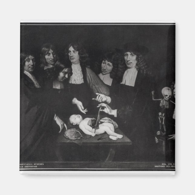 Die anatomische Lektion von Professor Frederik Magnet (Vorne)