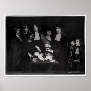 Die anatomische Lektion von Professor Frederik Poster