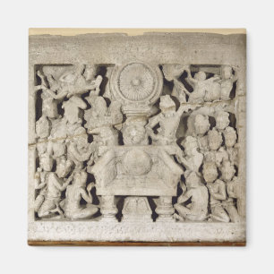Die Anbetung der buddhistischen Symbole, Amaravati Magnet