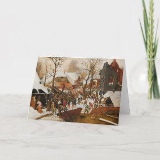 DIE ANBETUNG DER HEILIGEN DREI KÖNIGE GESCHENKKART KARTE