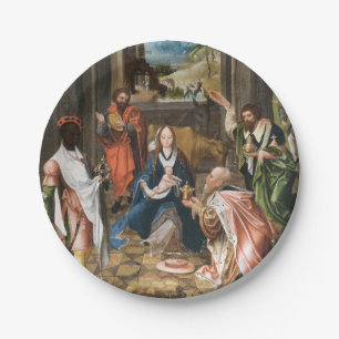 Die Anbetung der Magier- Jesus Feiertag Papier P Pappteller