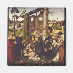 Die Anbetung von Biagio d'Antonio Mittelalterliche Magnet