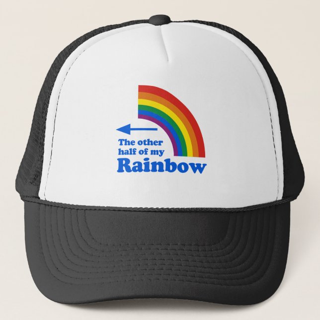 Die ANDERE HÄLFTE MEINES REGENBOGENS (recht) Truckerkappe (Vorderseite)