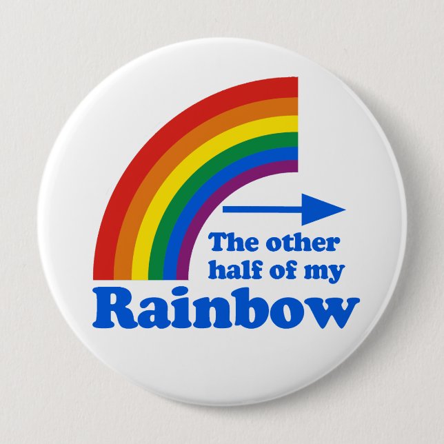 Die ANDERE HÄLFTE MEINES REGENBOGENS (verlassen) Button (Vorderseite)
