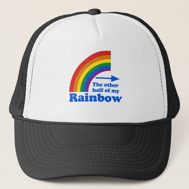 Die ANDERE HÄLFTE MEINES REGENBOGENS (verlassen) Truckerkappe (Vorderseite)