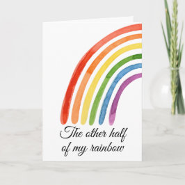 Die andere Hälfte meines Regenbogens vervollständi Karte