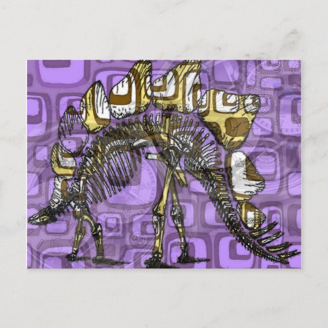 "Die anderen lila Dinosaurier" Postkarte (Vorderseite)