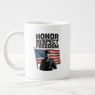 Die Anerkennung des Veteran Day Patriotic Design Jumbo-Tasse