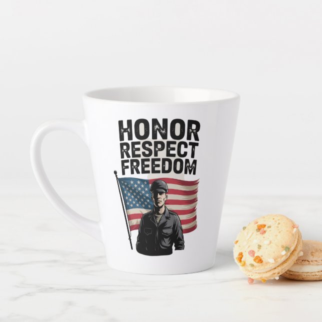 Die Anerkennung des Veteran Day Patriotic Design Milchtasse (Beispiel)