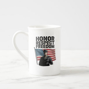Die Anerkennung des Veteran Day Patriotic Design Prozellantasse