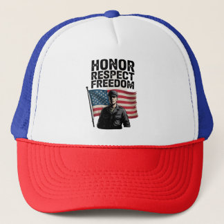 Die Anerkennung des Veteran Day Patriotic Design Truckerkappe