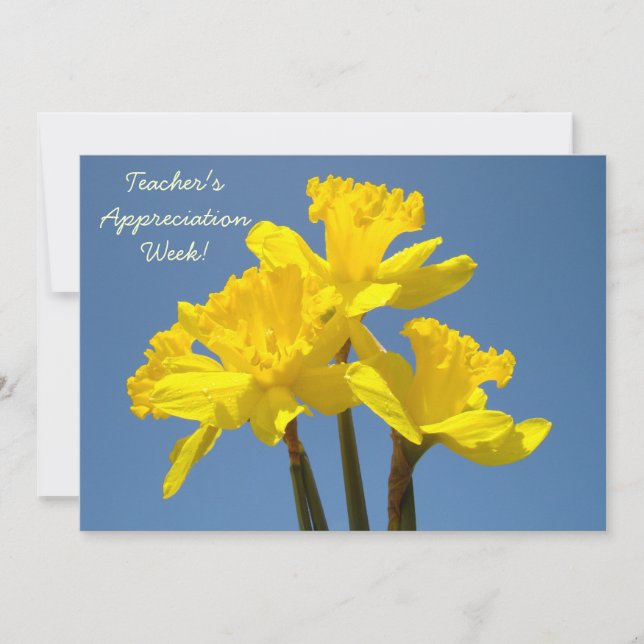 Die Anerkennungs-Woche des Lehrers! Spezielle Einladung (Vorderseite)