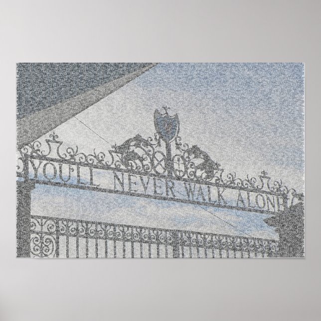 Die Anfield Gates des FC Liverpool Poster (Vorne)