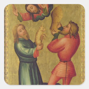 Die Angebote von Kain und Abel Quadratischer Aufkleber