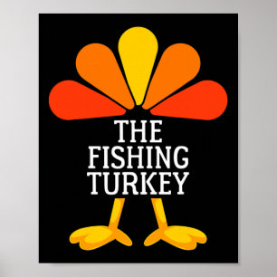 Die Angel Truthahn Lustige Thanksgiving passende F Poster