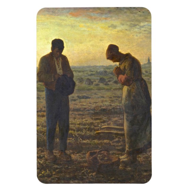 Die Angelus Jean Francois Millet Magnet (Vertikal)