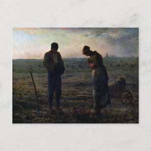 Die Angelus, Jean-Francois Millet Postkarte